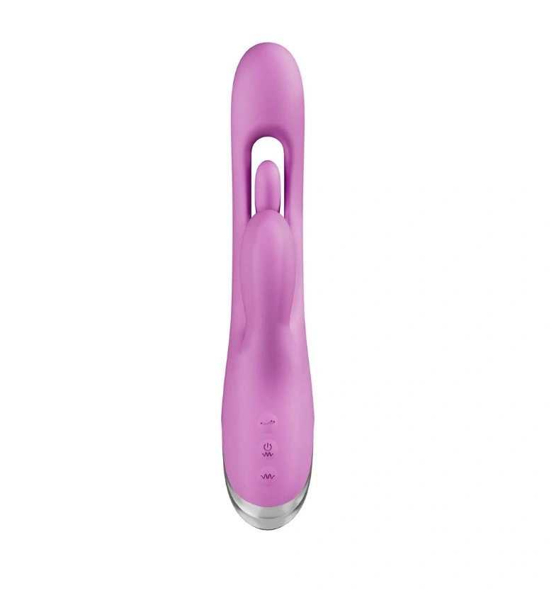 Vibrator Kiki, 10 Moduri Vibratii, 6 Moduri Stimulare Punctul G, Silicon, USB, Mov, 23.3 cm, #2, Erotic24.ro