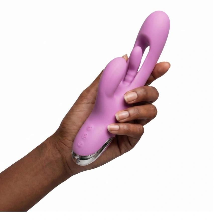 Vibrator Kiki, 10 Moduri Vibratii, 6 Moduri Stimulare Punctul G, Silicon, USB, Mov, 23.3 cm, #5, Erotic24.ro