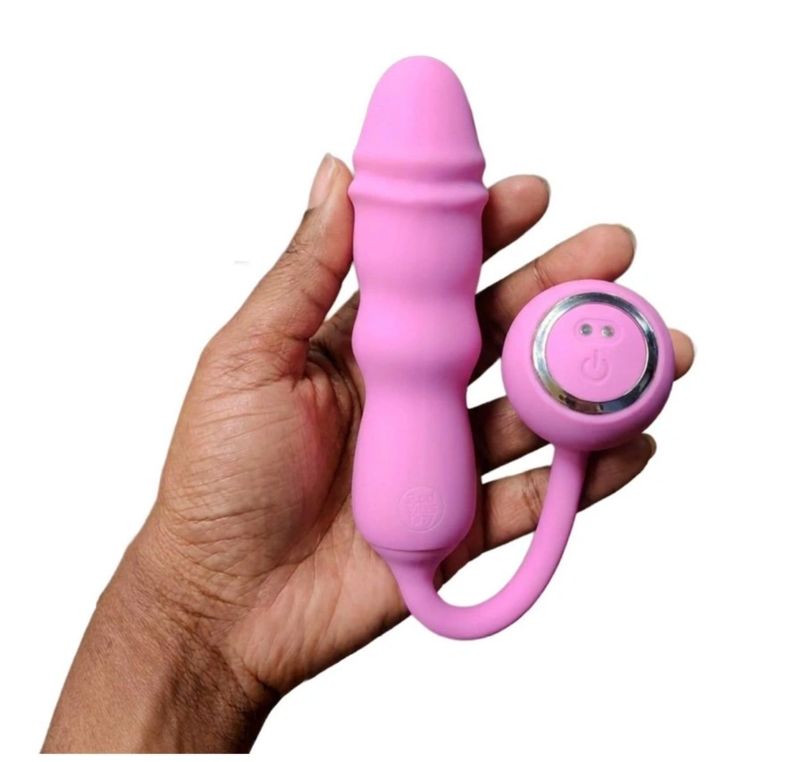 Vibrator Flyn, Remote Control,  10 Moduri Impingere, 10 Moduri Vibratii, Silicon, USB, Roz, 12 cm, #3, Erotic24.ro