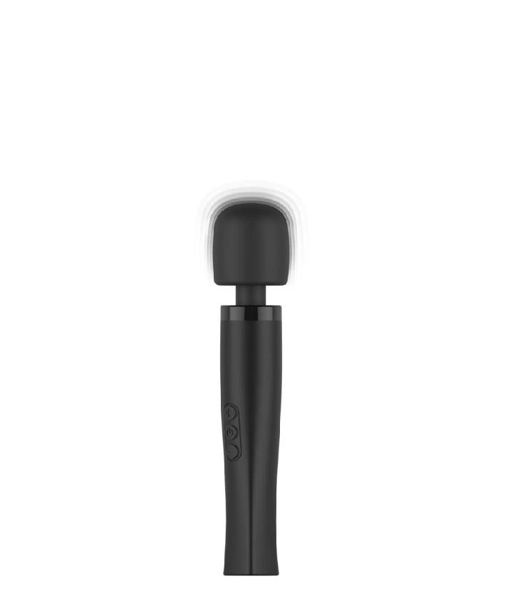 Vibrator MyMagicWand Small, 7 Moduri Vibratii, 4 Intensitati de Viteza, Silicon, ABS, USB, Negru, 19.5 cm, #1, Erotic24.ro