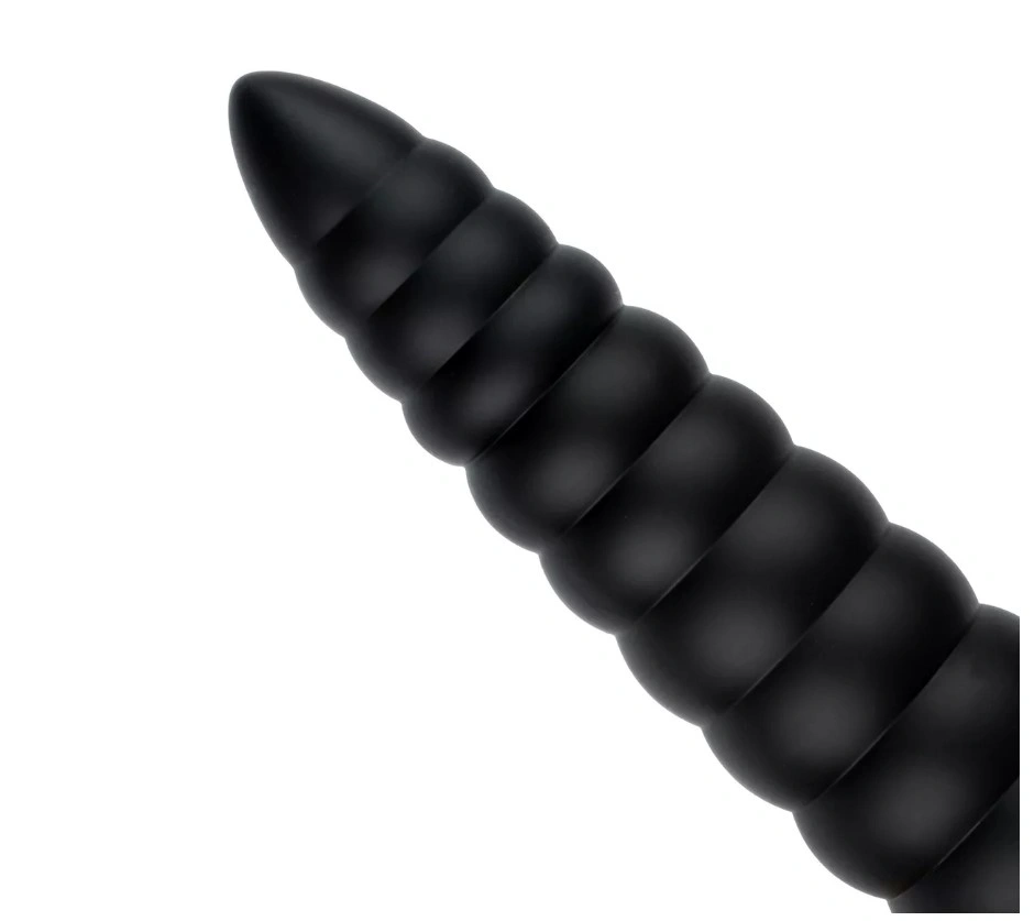 Dop Anal BUTTR Caterpiller, PVC, Negru, 29 cm, #3, Erotic24.ro