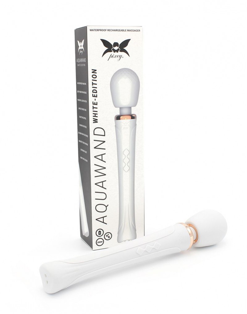 Vibrator Masaj Pixey Aquawand White Edition Strong Vibrations, #8, Erotic24.ro