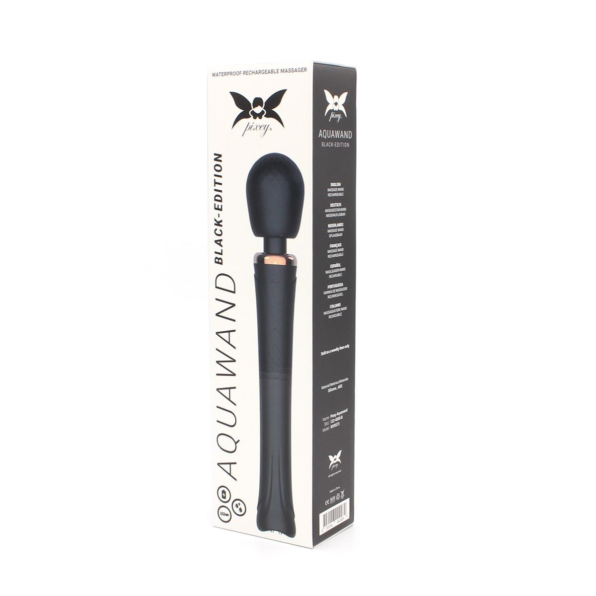 Vibrator Masaj Pixey Aquawand Black Edition Strong Vibrations, #3, Erotic24.ro