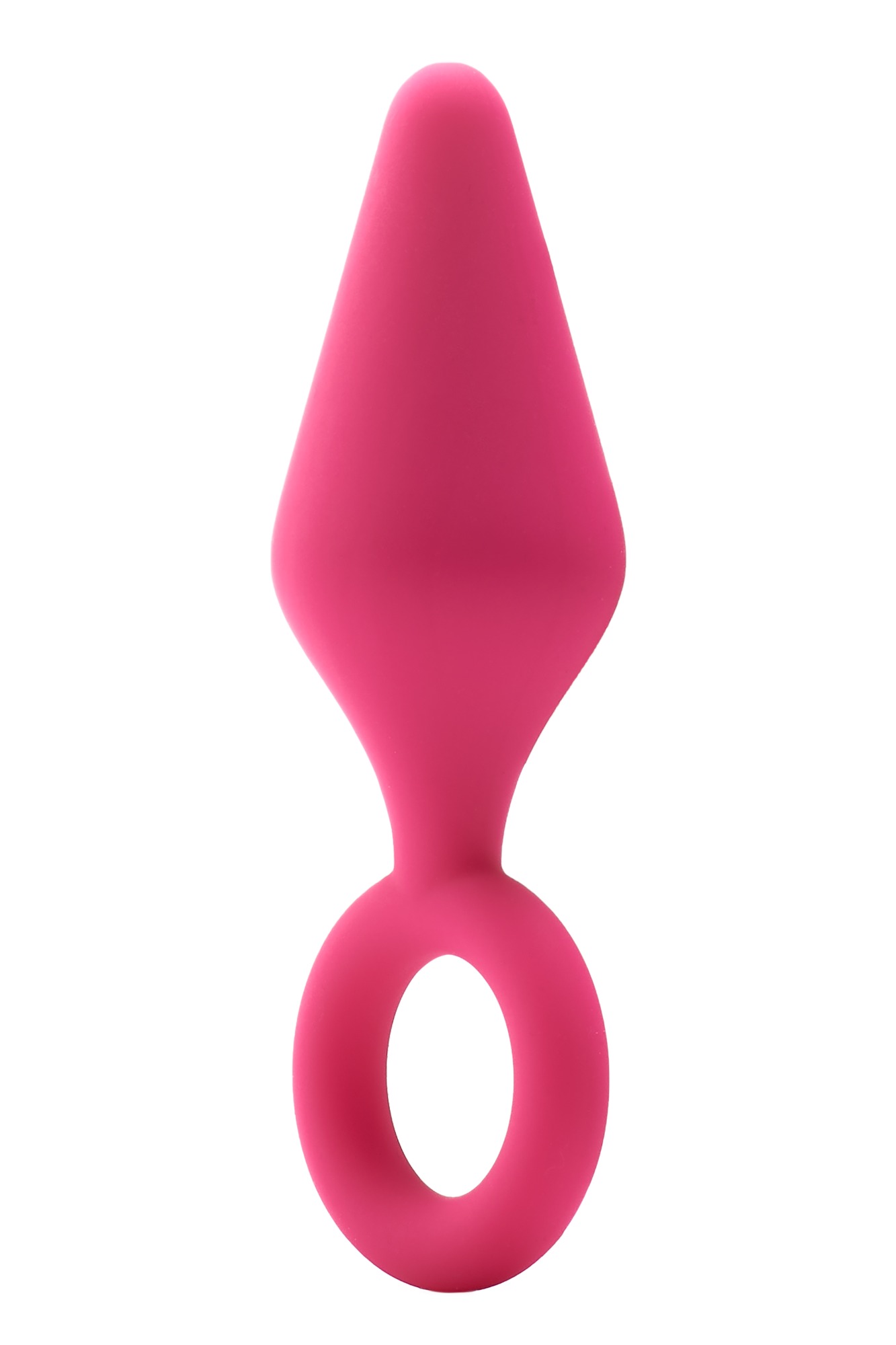 Dop Anal Pull Plug Small, Silicon, Roz, 8.5 cm