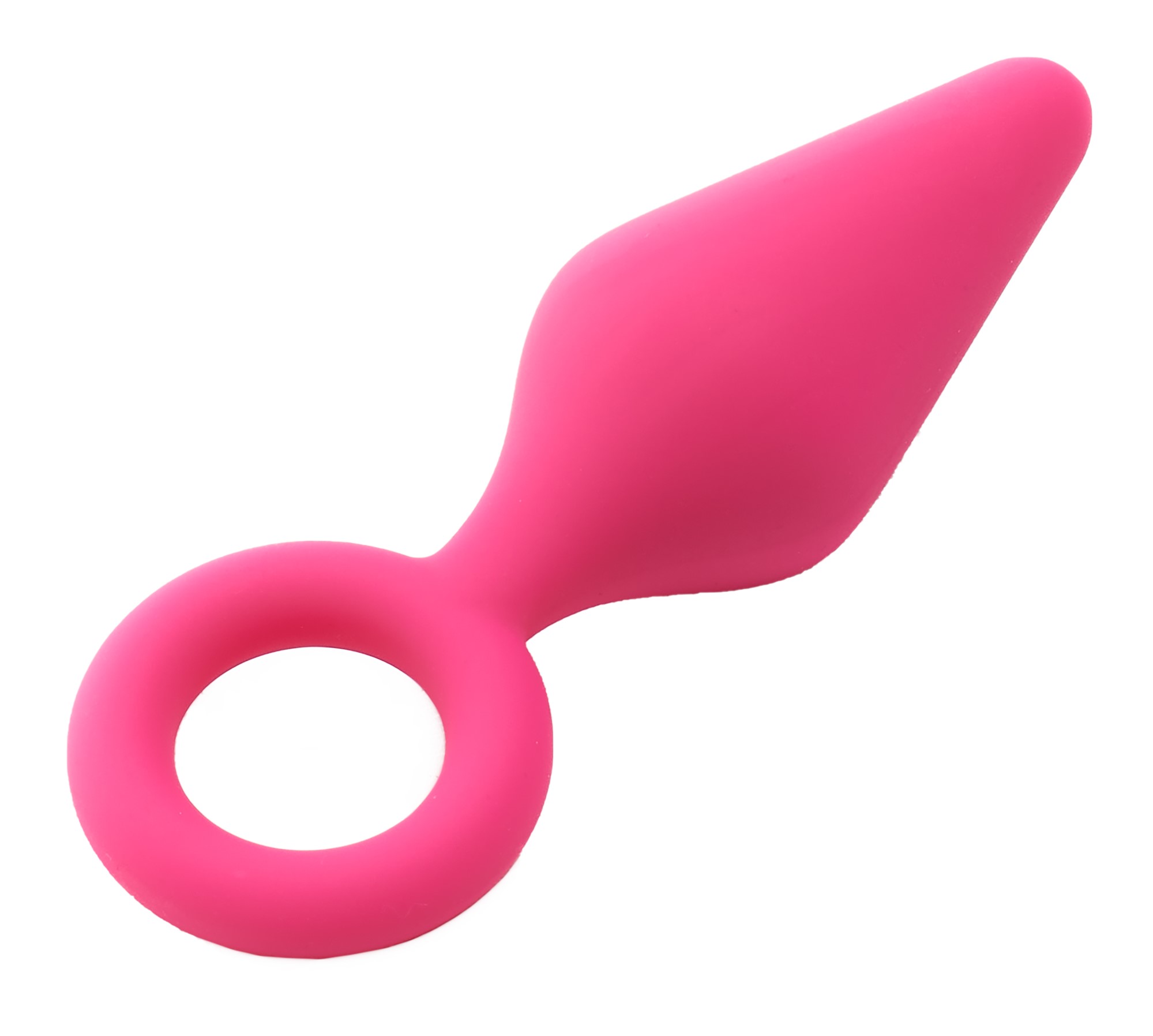 Dop Anal Pull Plug Small, Silicon, Roz, 8.5 cm, #3, Erotic24.ro