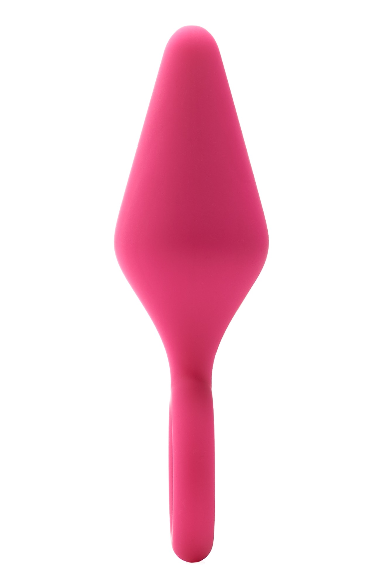 Dop Anal Pull Plug Small, Silicon, Roz, 8.5 cm, #2, Erotic24.ro