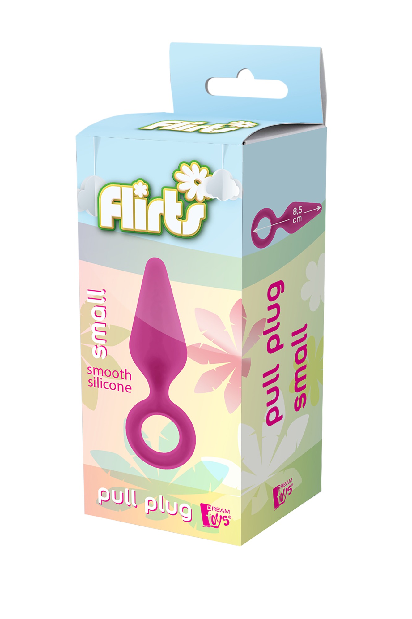 Dop Anal Pull Plug Small, Silicon, Roz, 8.5 cm, #5, Erotic24.ro