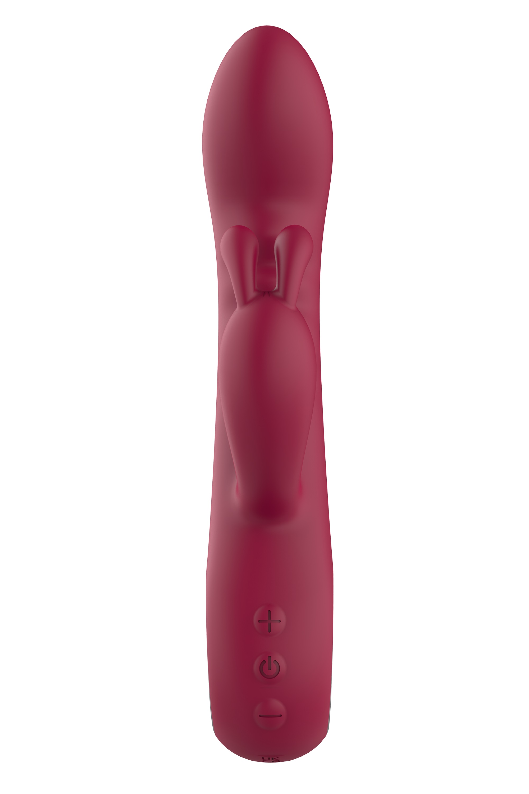 Vibrator Iepuras Glam, 10 Moduri Vibratii, Silicon, USB, Rosu Inchis, 22 cm, #4, Erotic24.ro