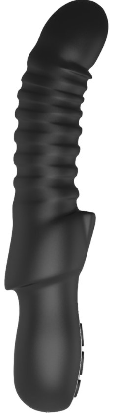 Vibrator Typhon 10 Moduri Vibratii Silicon Lichid USB Negru 23 cm Midnight Magic, #2, Erotic24.ro