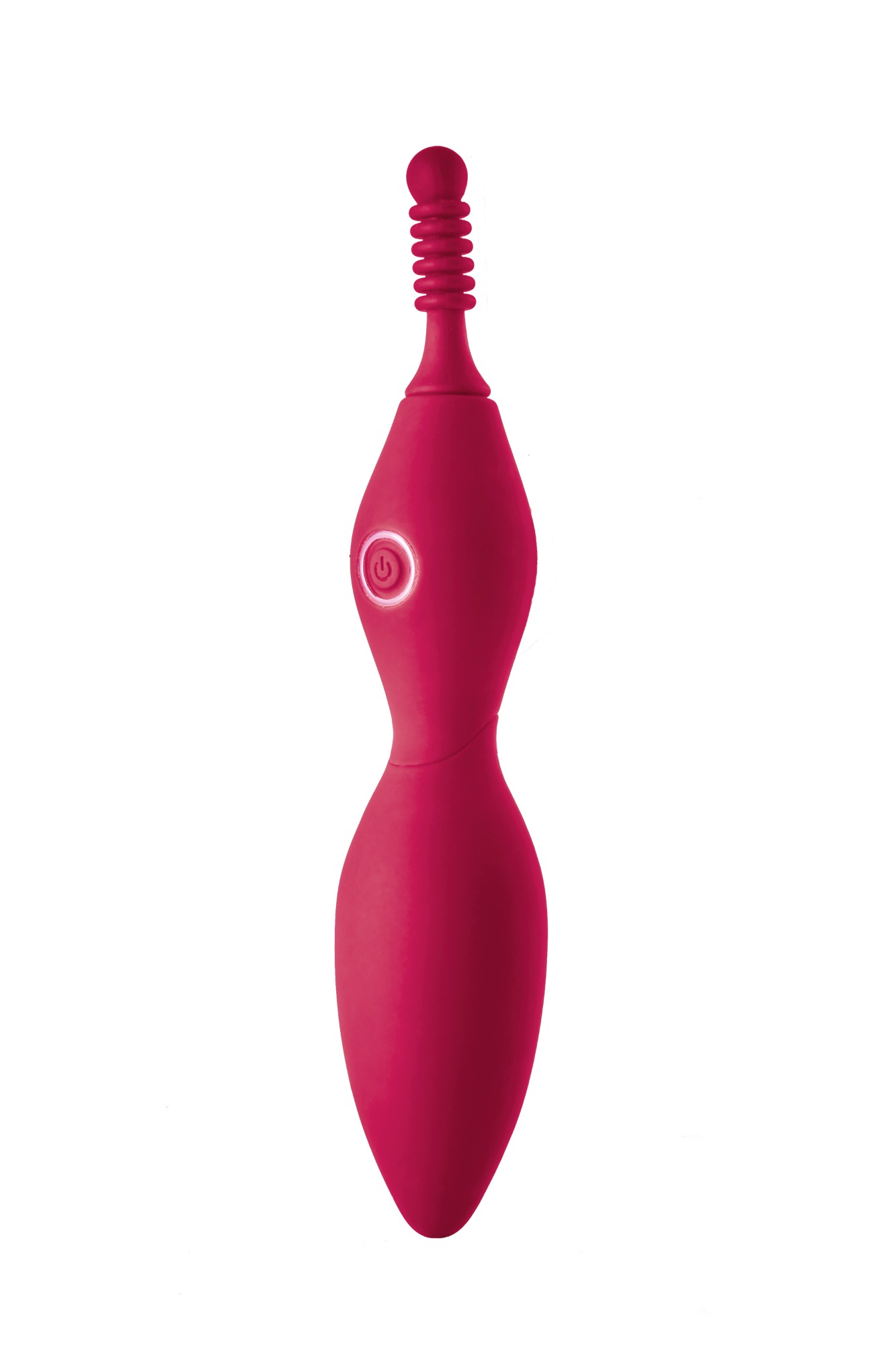 Vibrator Tip Verona+3 Accesorii Silicon 10 Moduri Vibratii USB Fuchsia 18.5 cm, #2, Erotic24.ro