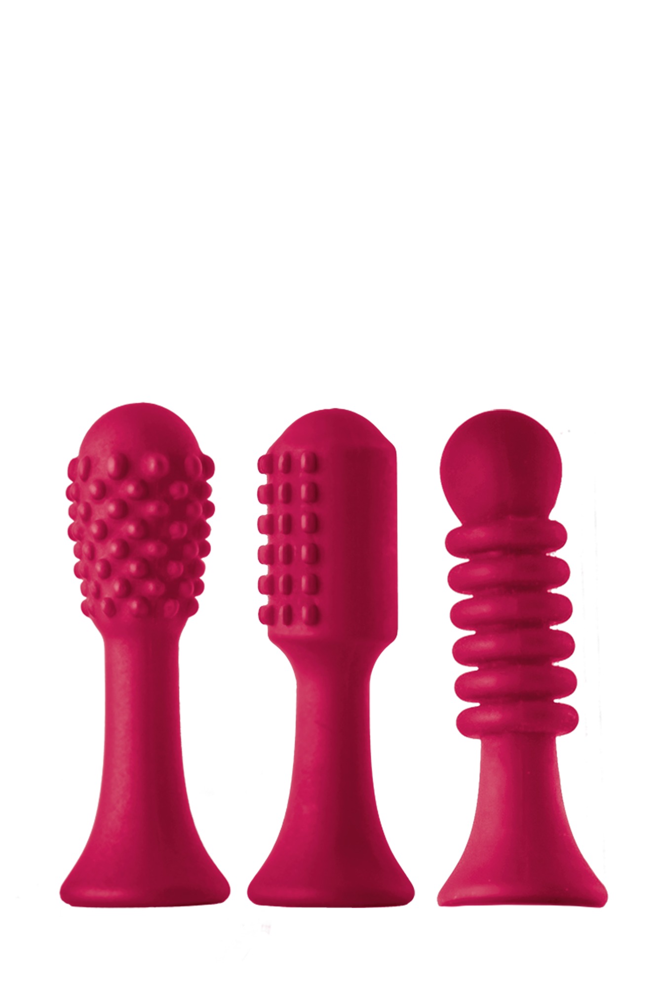 Vibrator Tip Verona+3 Accesorii Silicon 10 Moduri Vibratii USB Fuchsia 18.5 cm, #3, Erotic24.ro