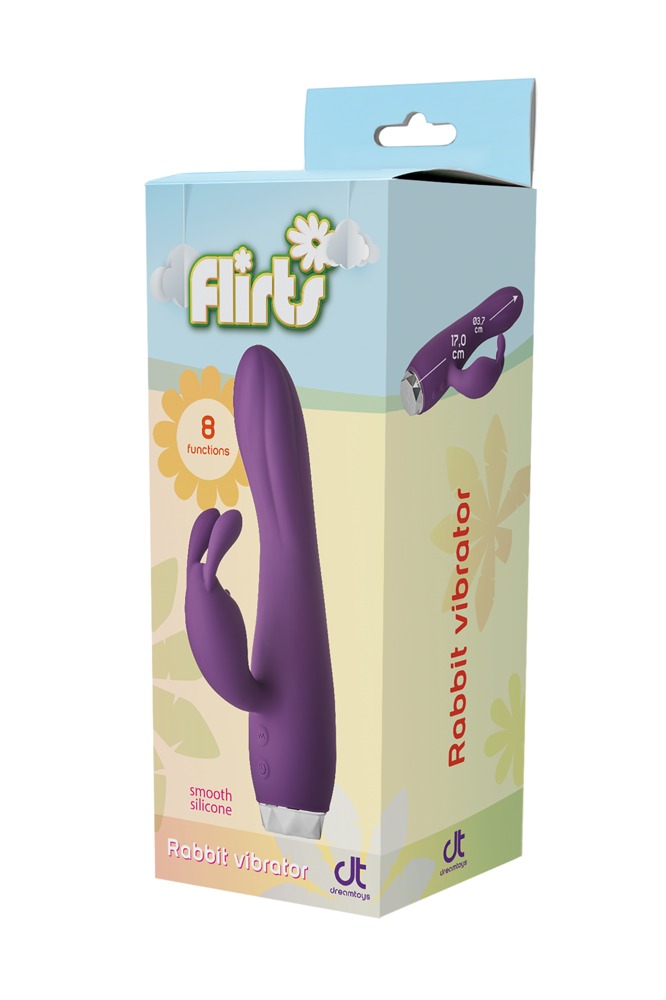 Vibrator Iepuras 8 Moduri Vibratii, Silicon, Violet, 17 cm, #7, Erotic24.ro