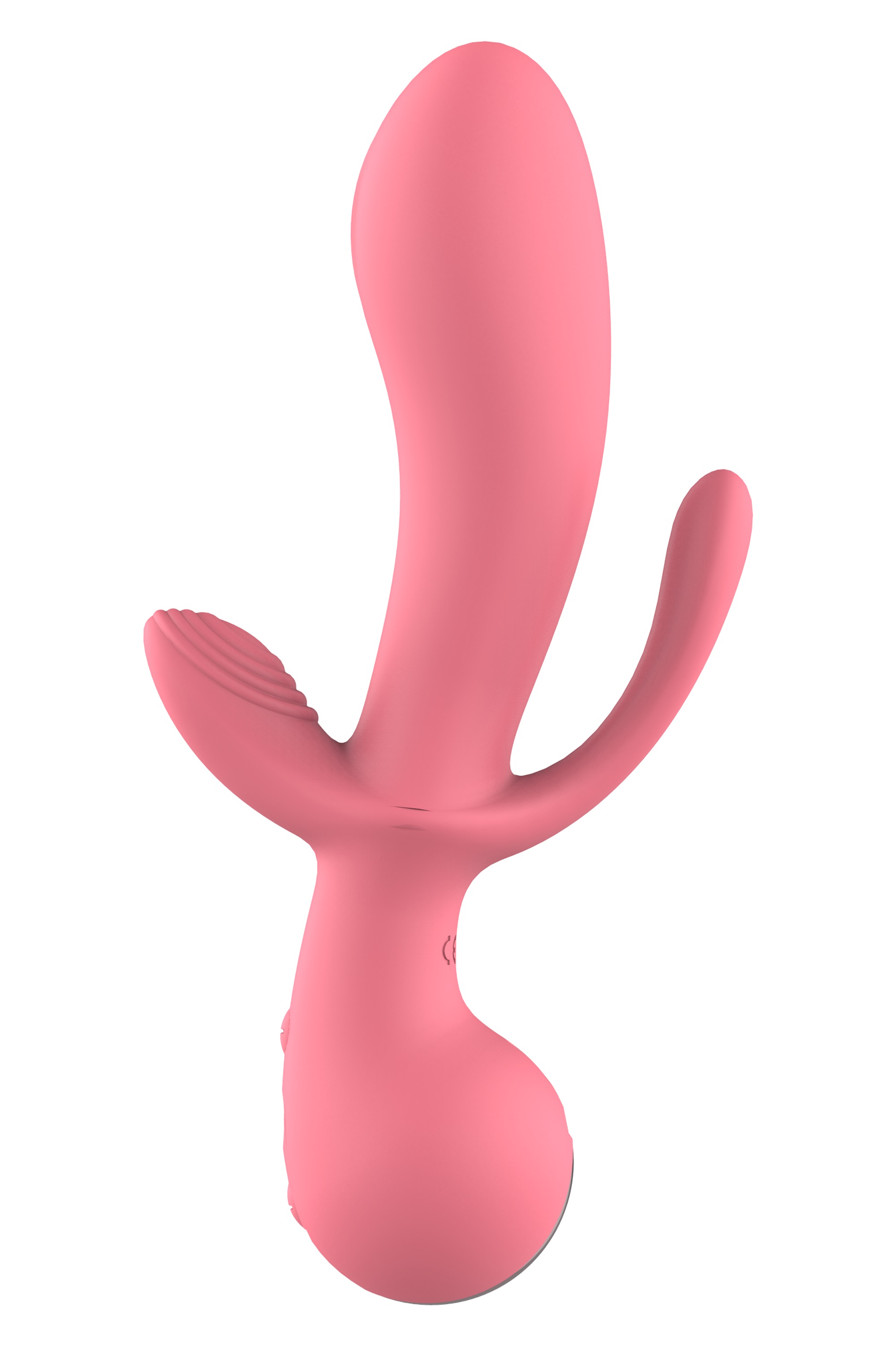 Vibrator Amour Claire Triple Pleasure, 10 Moduri Vibratii, Silicon, USB, Roz, 22 cm, #2, Erotic24.ro