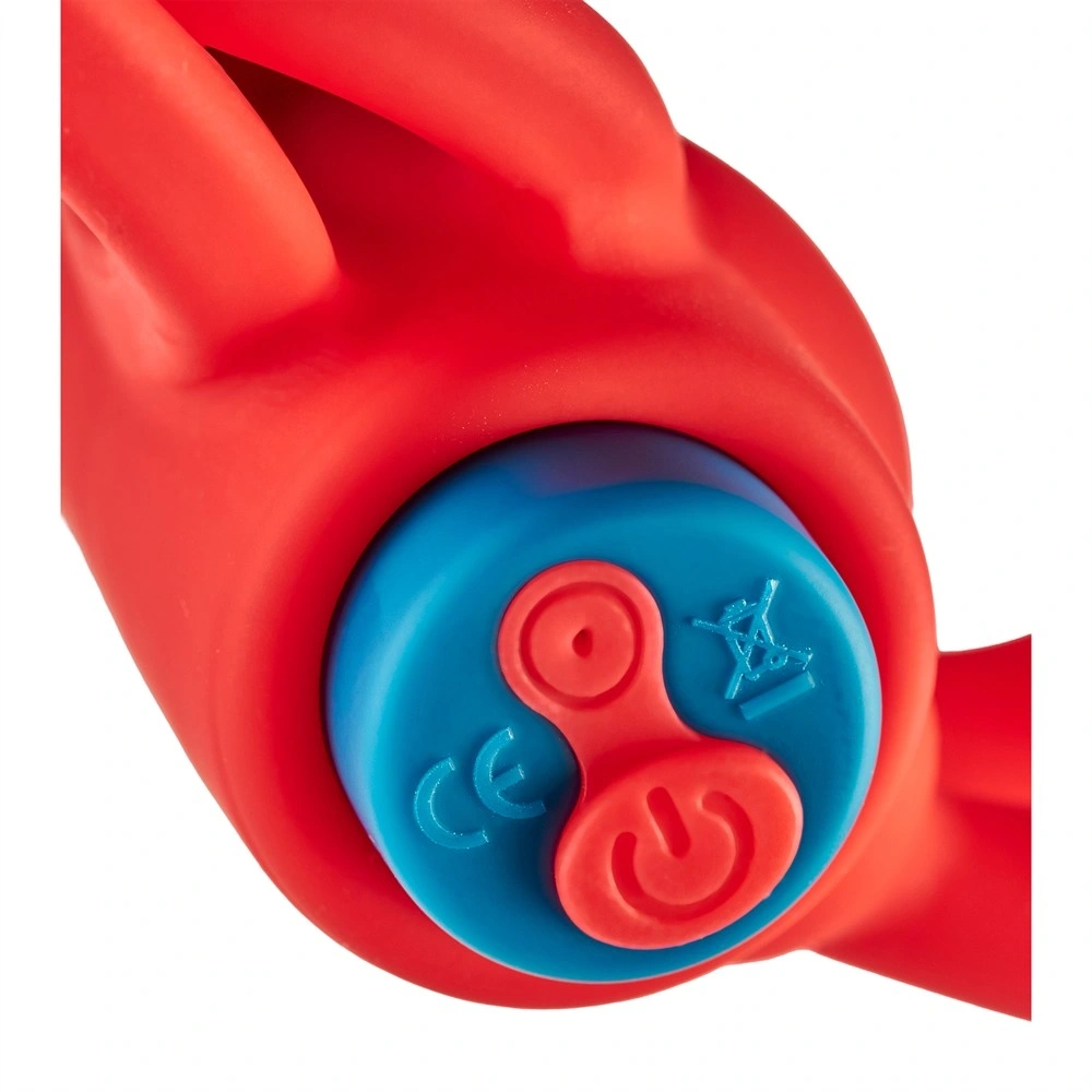 Inel Dublu de Penis Thrill Ring, 10 Moduri Vibratii, Silicon, USB, Rosu, 10 cm, #4, Erotic24.ro