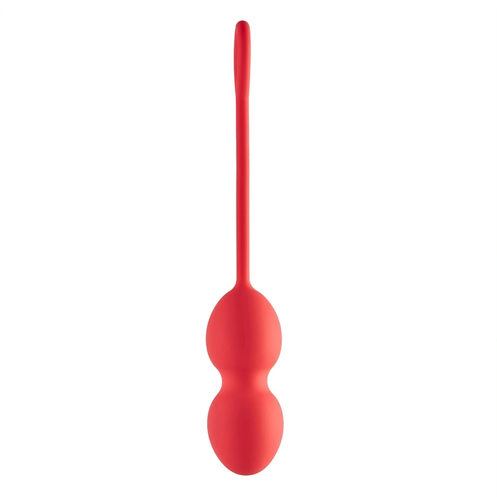 Bile Vaginale pentru Exercitii Kegel Playful Drops, Silicon, Rosu, 17.5 cm, Nr. 3, Erotic24.ro