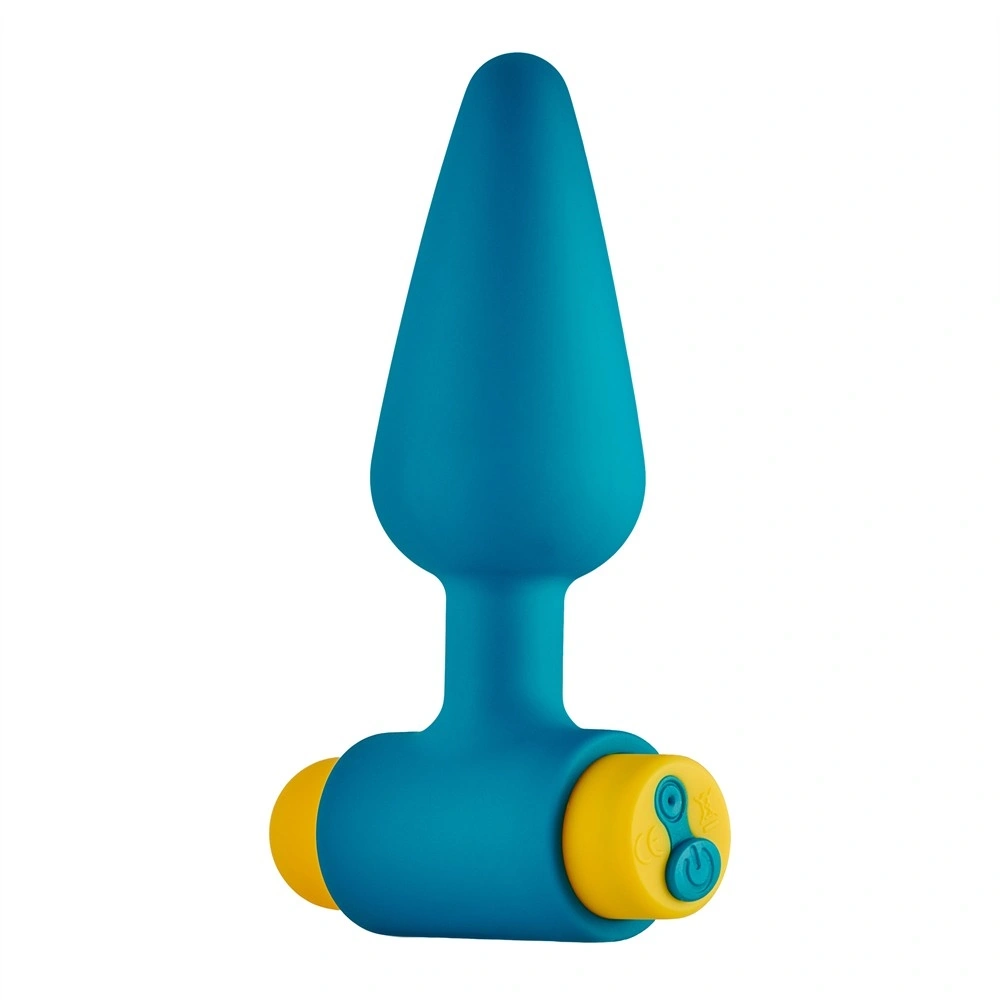 Vibrator Anal Wave Buzzer, 10 Moduri Vibratii, Silicon, USB, Verde, 10 cm, #1, Erotic24.ro