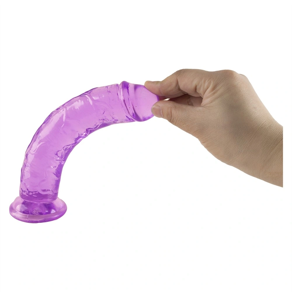 Dildo Realist Pretty Betty cu Ventuza, TPE, Mov, 16 cm, Nr. 4, Erotic24.ro