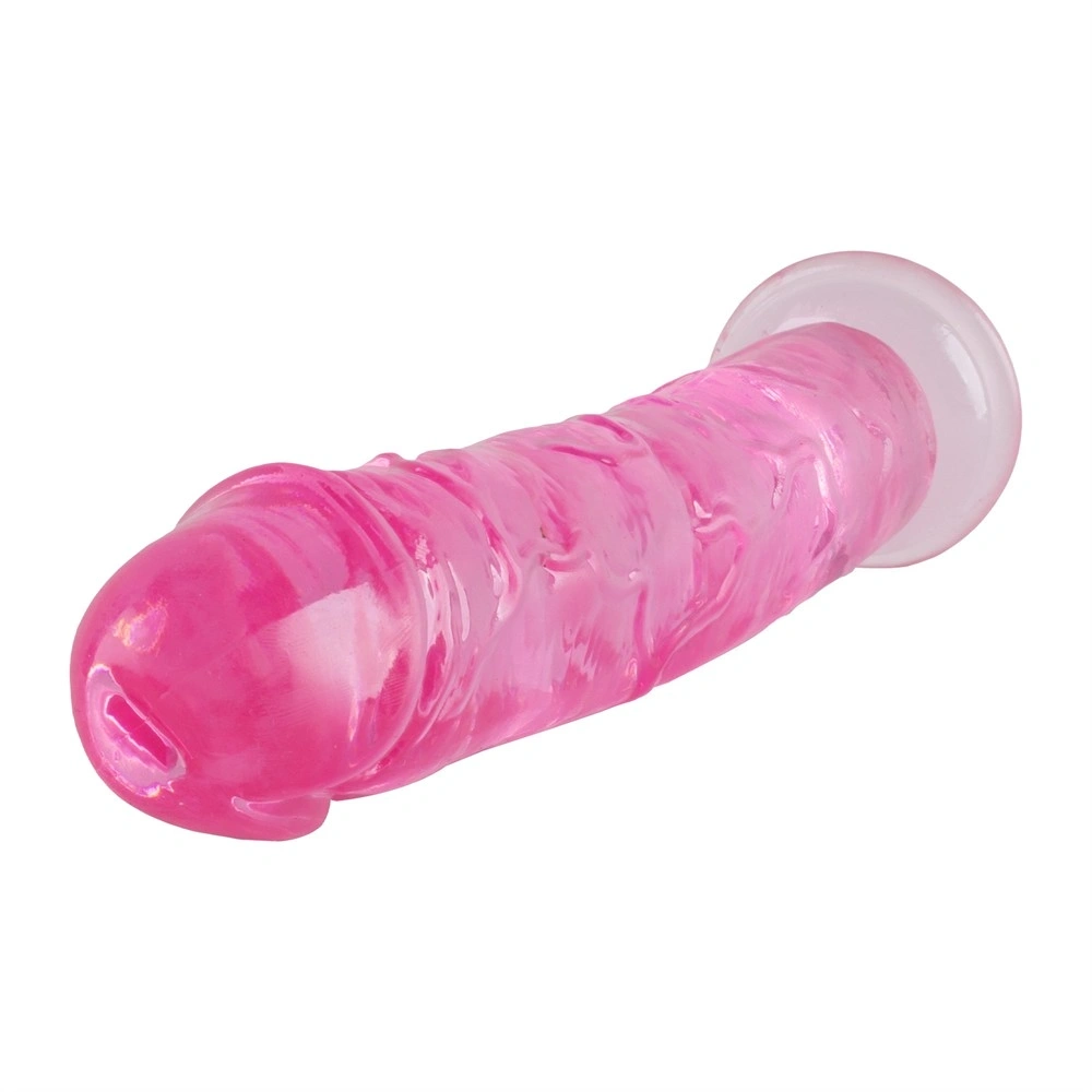 Dildo Realist Bubble Pop cu Ventuza, TPE, Roz, 18 cm, Nr. 4, Erotic24.ro
