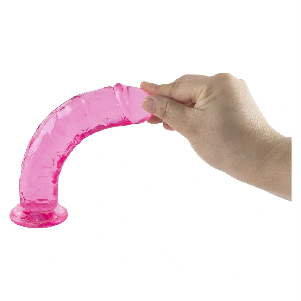 Dildo Realist Bubble Pop cu Ventuza, TPE, Roz, 18 cm, Nr. 5, Erotic24.ro