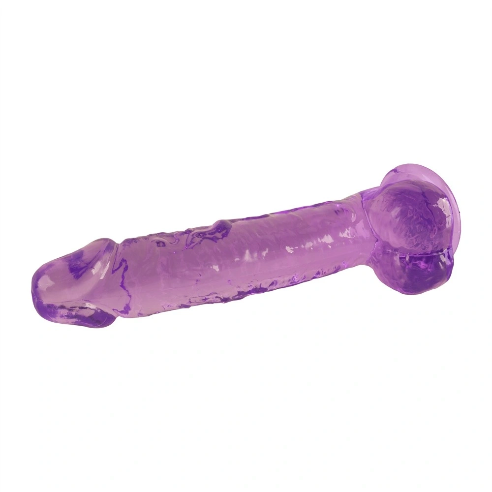 Dildo Realist Funky Fizz cu Ventuza, TPE, Mov, 19 cm, Nr. 5, Erotic24.ro