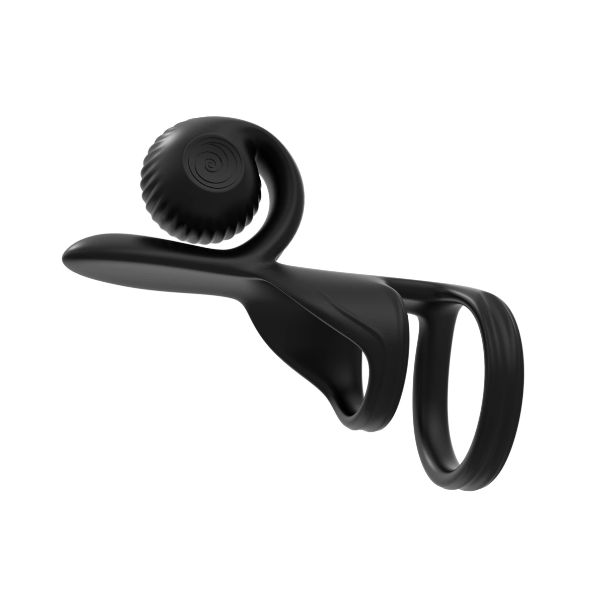Inel stimulator de Penis Jovi, Remote Control, Silicon, USB Magnetic, Negru, #8, Erotic24.ro