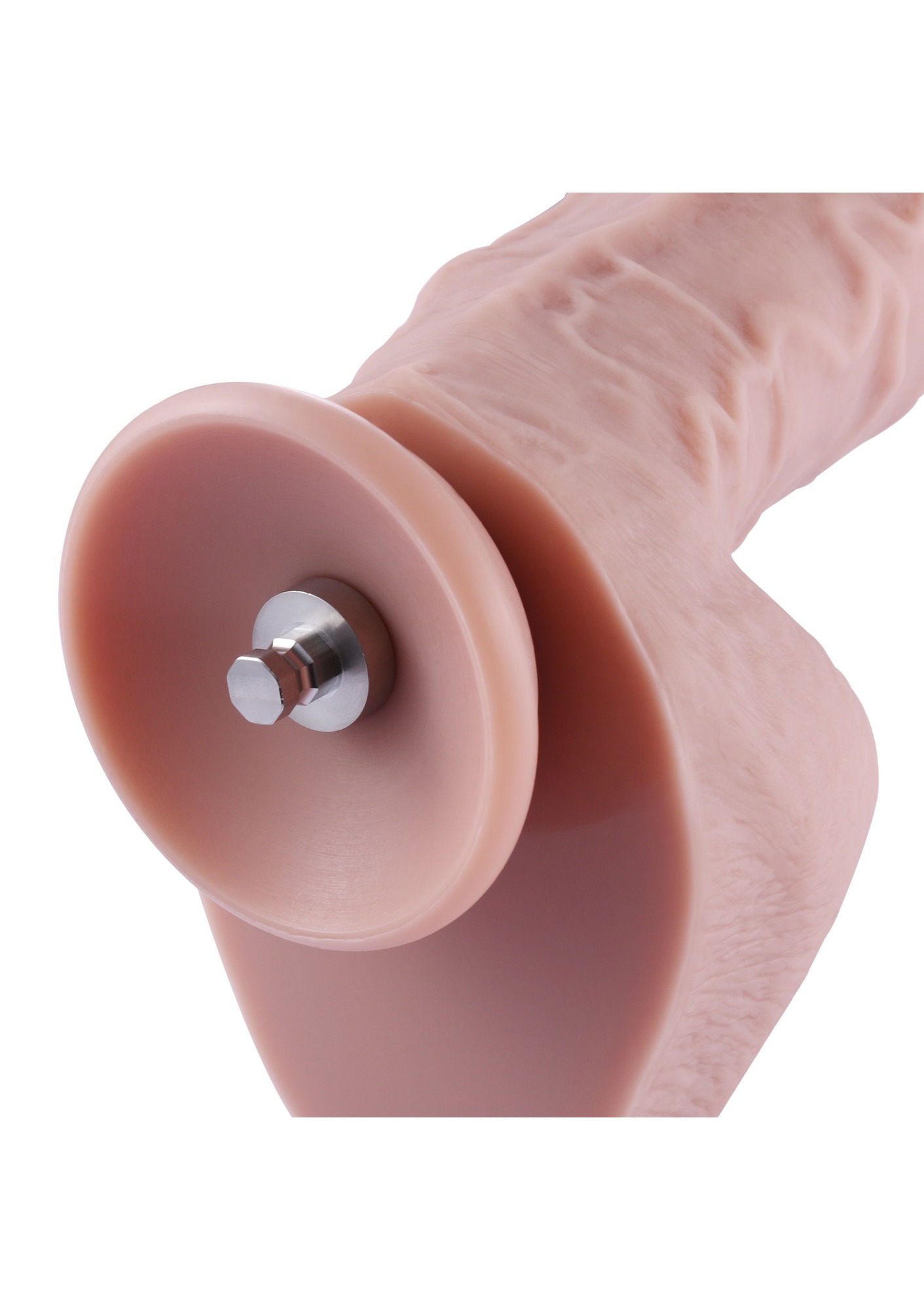 Dildo Realist Conectare KlicLok pentru Masini de Sex Hismith, Natural, 21 cm, #7, Erotic24.ro