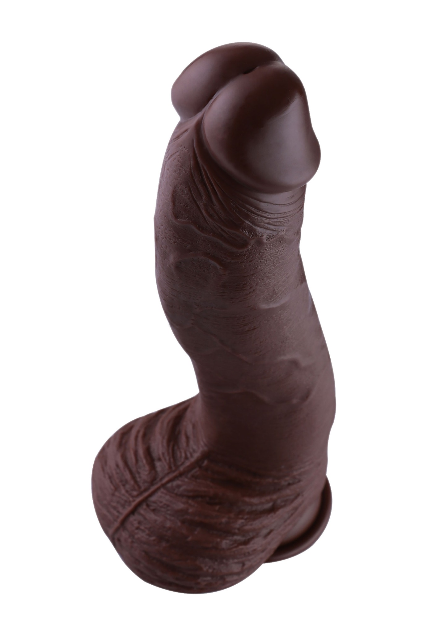 Dildo Realist Conectare KlicLok pentru Masini de Sex Hismith, Maro, 32 cm, #3, Erotic24.ro