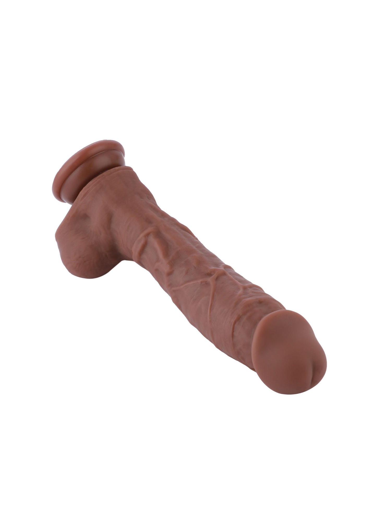 Dildo Realist Conectare KlicLok pentru Masini de Sex Hismith, Maro, 23cm, #6, Erotic24.ro