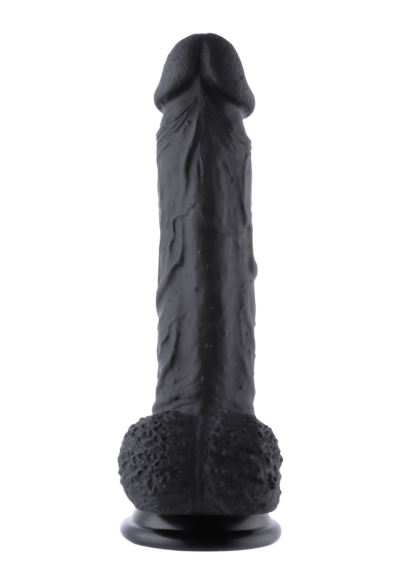 Dildo Realist Conectare KlicLok pentru Masini de Sex Hismith, Negru, 20 cm, #6, Erotic24.ro
