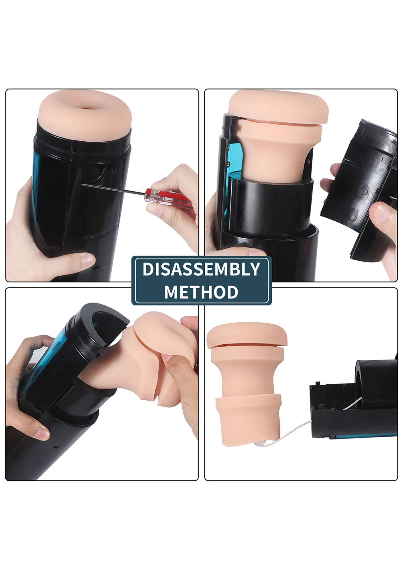 Masturbator 9 Moduri Impingere, 10 Moduri Vibratii, Conectare KlicLok pentru Masini de Sex Hismith, #10, Erotic24.ro