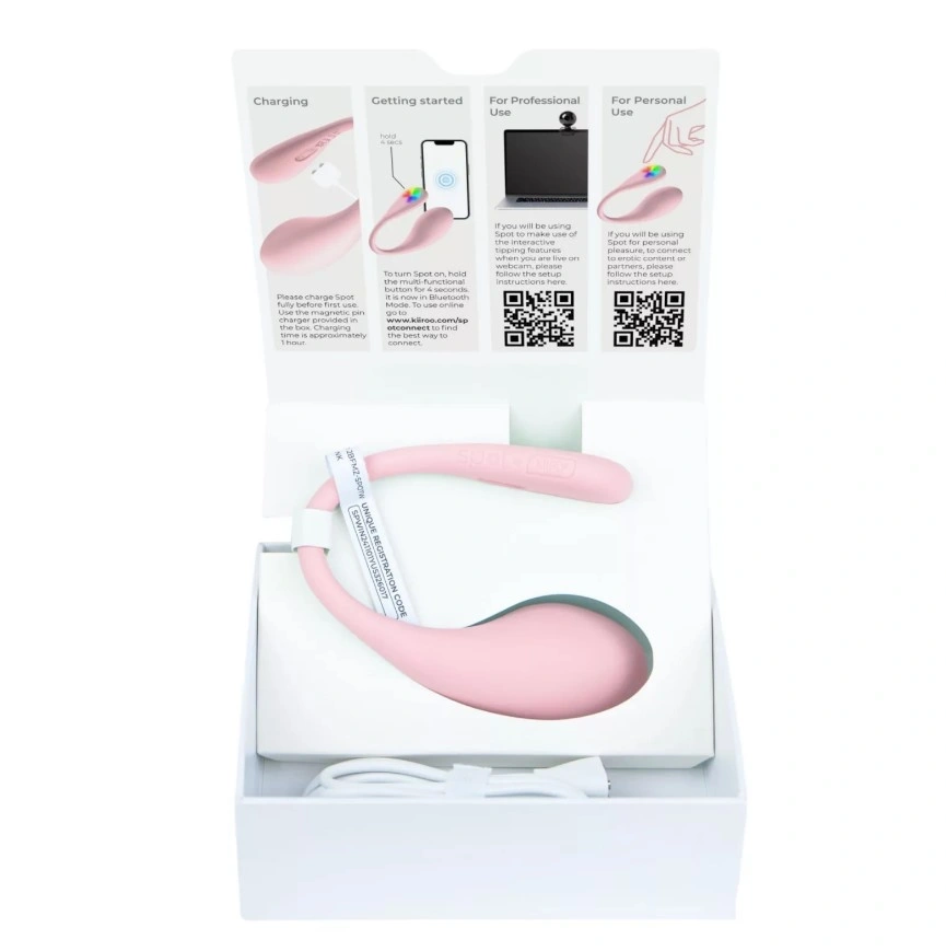 Ou Vibrator Spot Kiss Me Bluetooth App Connect, Silicon, USB, Roz, 8.3 cm, #6, Erotic24.ro