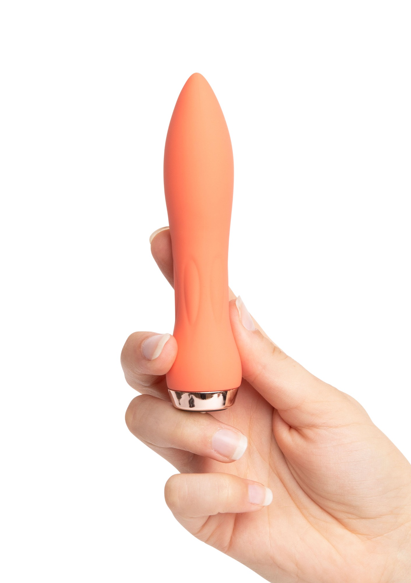 Vibrator Silicone 60SX AMP 12 Moduri Vibratii Coral 13 cm, Nr. 3, Erotic24.ro