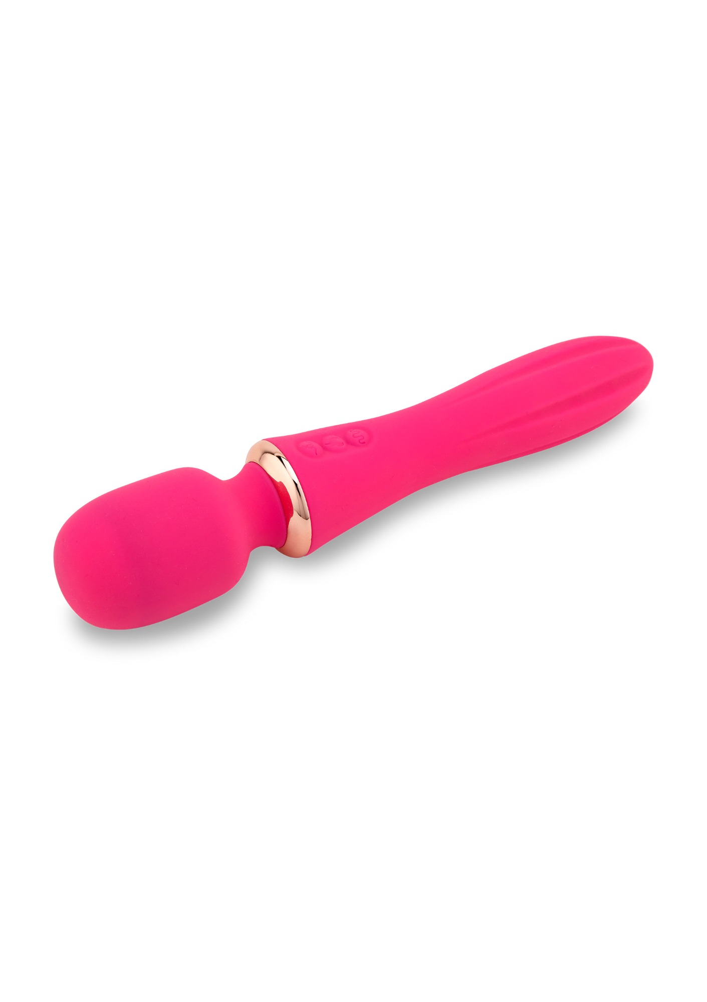 Vibrator Nubii Mika Wand, 12 Moduri Vibratii, Incalzire, Silicon, USB, Roz, #2, Erotic24.ro
