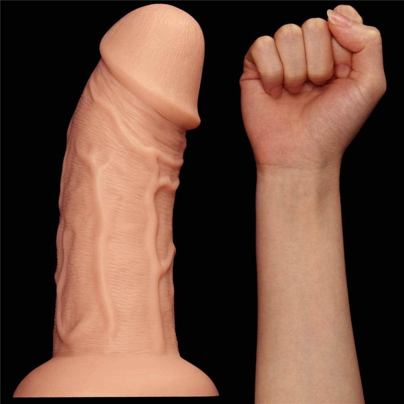 Dildo Realist King-Sized Curved 24 cm, #7, Erotic24.ro
