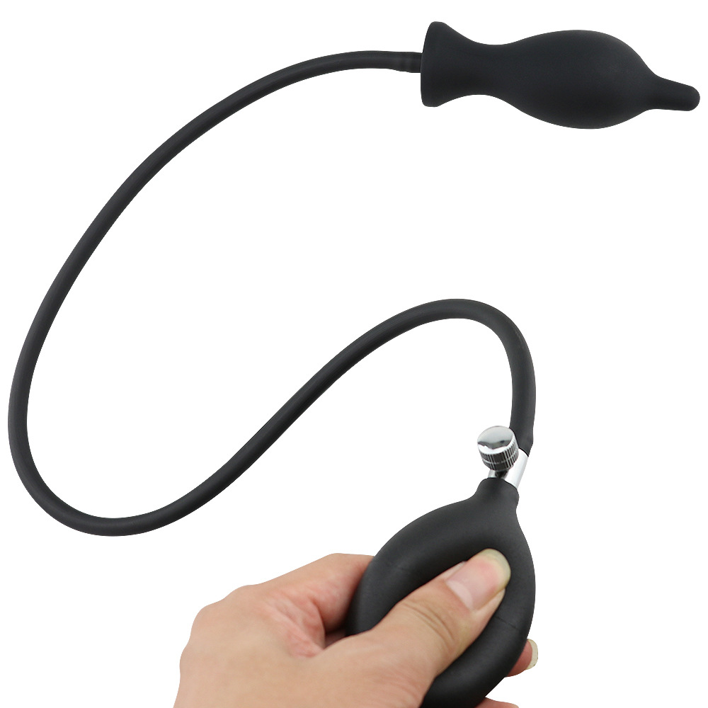 Dop Anal Gonflabil Negru 11.5 cm Passion Labs, #4, Erotic24.ro