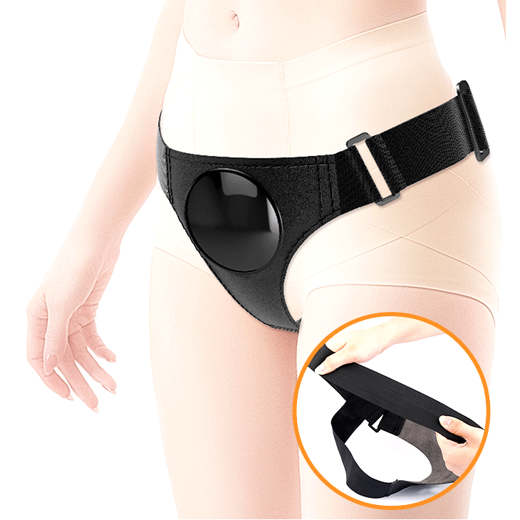 Strap-on Harness Briefs Kevin, Fixare cu Ventuza, TPR Dubla Densitate, Natural, 19 cm, #6, Erotic24.ro