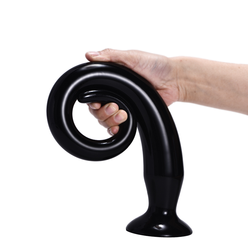 Dildo Deep Inside Ventuza PVC Negru 42 cm, #2, Erotic24.ro