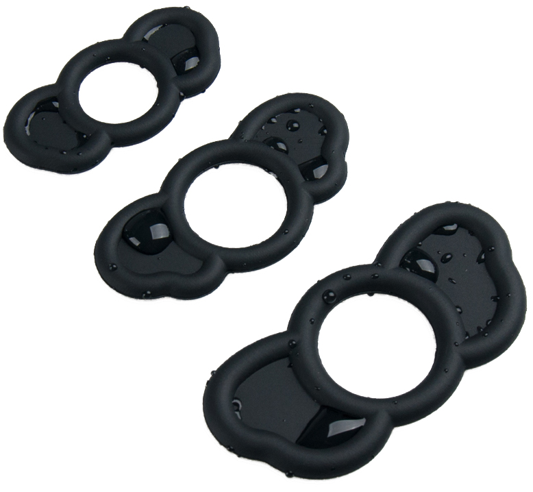 Set 3 Inele de Penis Elephant Silicon, #10, Erotic24.ro