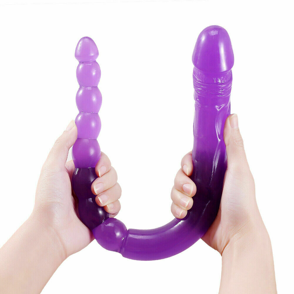 Dildo Dublu Penis&Bile Anale Mov 49 cm, Nr. 3, Erotic24.ro