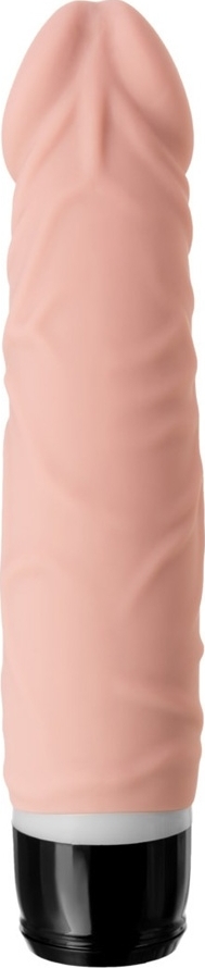 Vibrator A-Toys, 7 Moduri Vibratii, Silicon, Natural, 19.3 cm, #4, Erotic24.ro