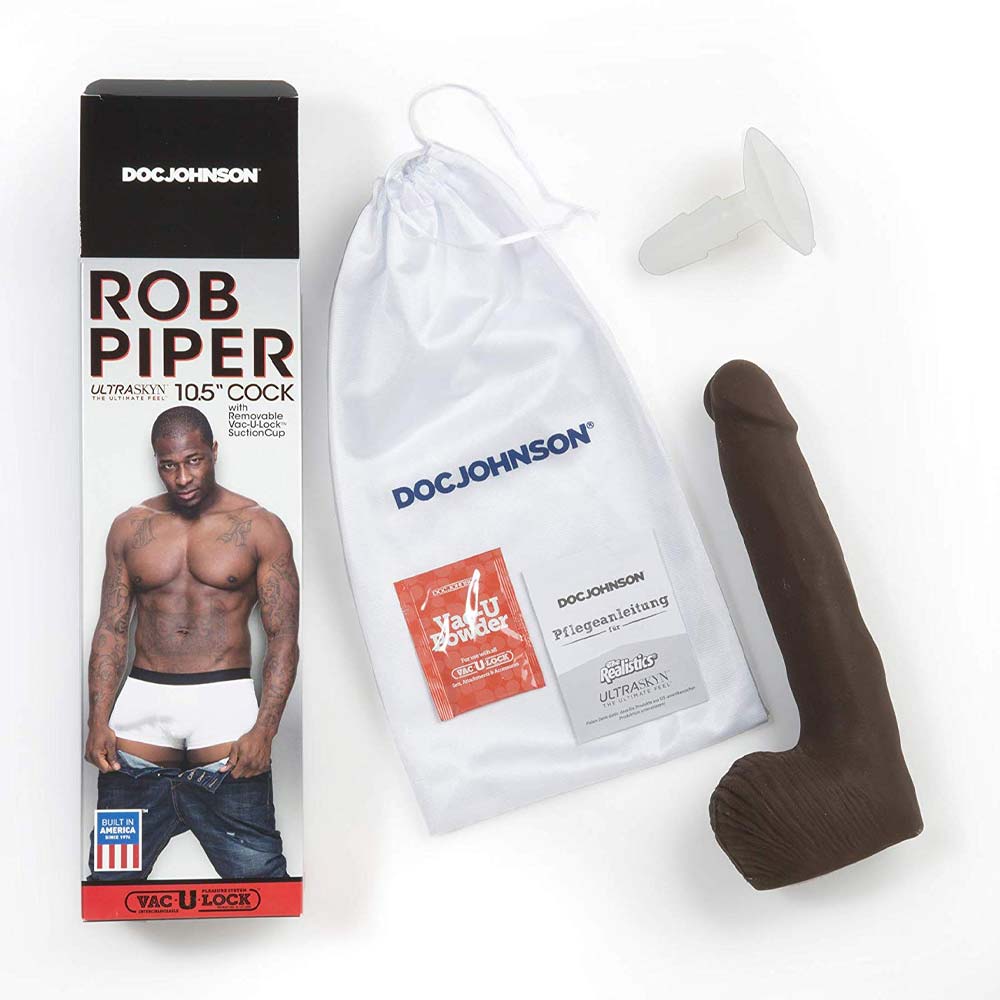 Dildo Realist Rob Piper Dual Density Ultraskyn Maro 28 cm, Nr. 5, Erotic24.ro