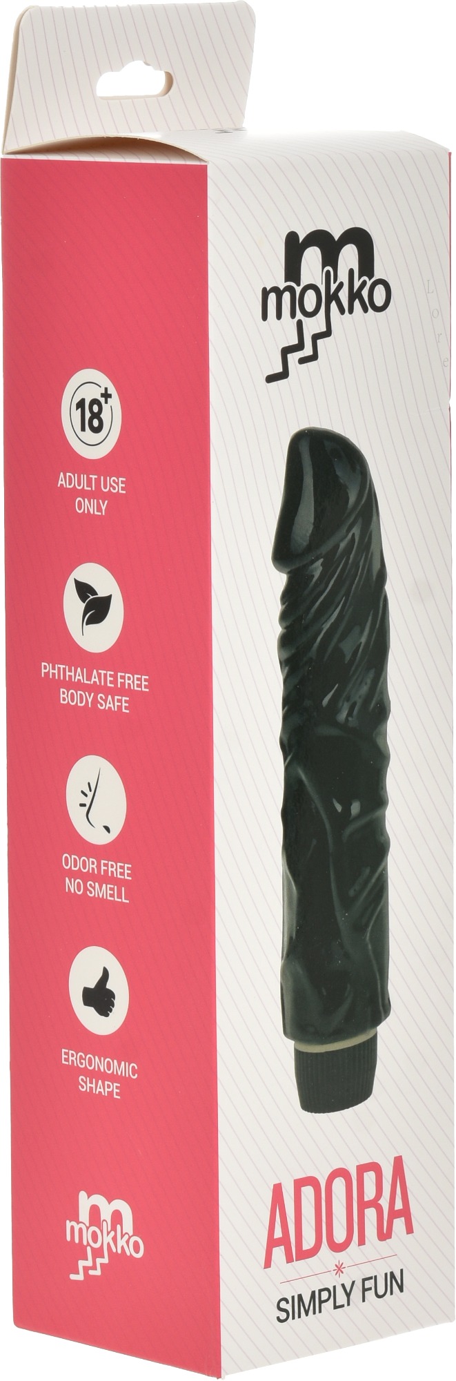 Vibrator Realist Multispeed Adora 21 cm Negru Mokko Toys, Nr. 6, Erotic24.ro