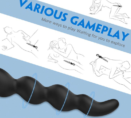 Bile Anale Usoare Revis 23 cm Silicon Negru Mokko Toys, Nr. 2, Erotic24.ro