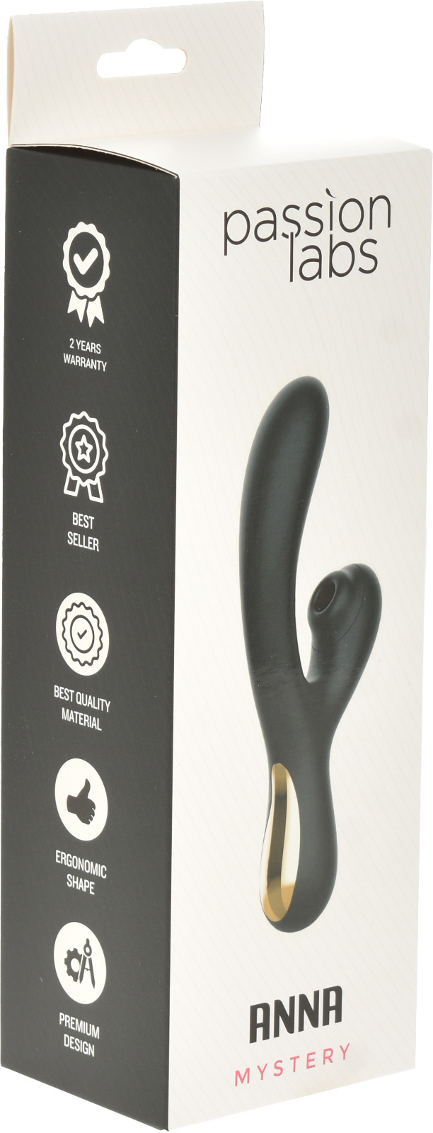 Vibrator Anna G-Spot Vibrating&Sucking Silicon USB Negru Passion Labs, #4, Erotic24.ro