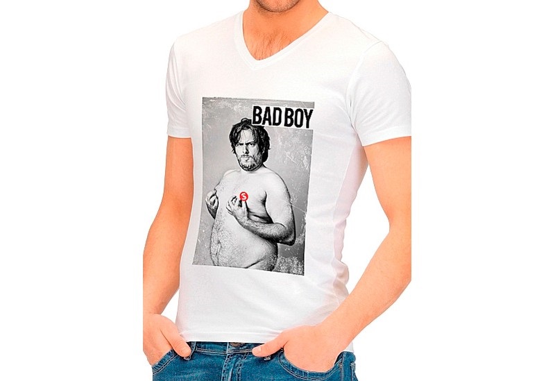 Tricou Barbati Bad Boy Alb/Negru S