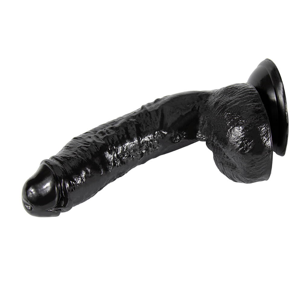 Dildo Realist Baroni Ventuza Negru 20 cm Passion Labs, Nr. 6, Erotic24.ro