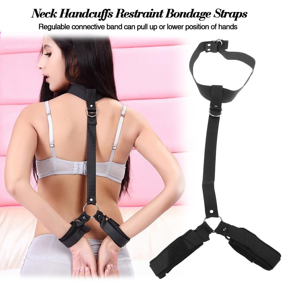 Set Bondage Catuse si Zgarda Negru Mokko Toys, #1, Erotic24.ro