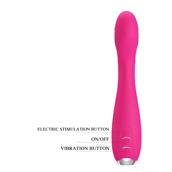 Vibrator Hector Electric Shock Roz USB 19.5 cm , Nr. 4, Erotic24.ro