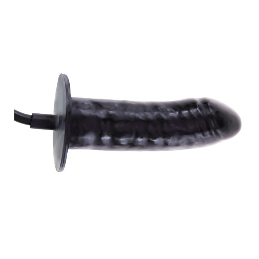 Dildo Realist Gonflabil, PVC, Negru 16 cm, #5, Erotic24.ro