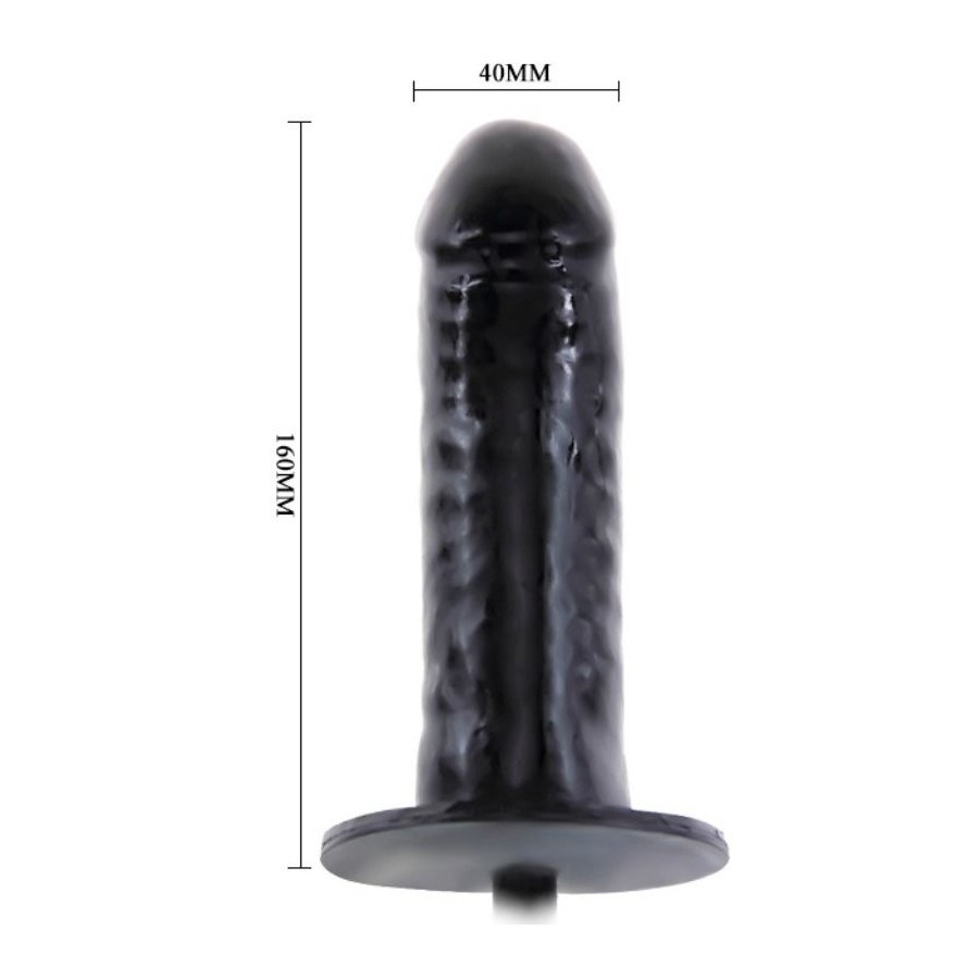 Dildo Realist Gonflabil, PVC, Negru 16 cm, #3, Erotic24.ro